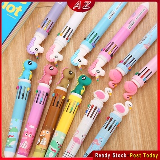 10color Unicorn Ballpoint Pen Cute Gel Pen Writing Tool Student Gift Door Gifts School Stationery