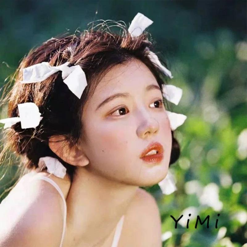 Kẹp tóc vải trang trí hình nơ dễ thương phong cách lolita Hàn Quốc nữ tính