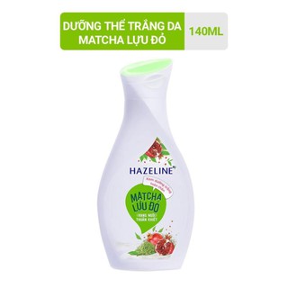 [Uni] Sữa Dưỡng Thể Hazeline Dưỡng Trắng Da Matcha-Lựu Đỏ 140 Ml