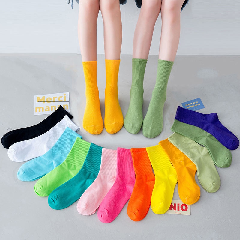 Vớ ống vừa màu sắc kẹo ngọt xinh xắn