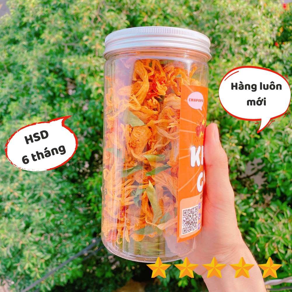 Khô gà lá chanh 280g Chapapa đồ ăn vặt Sài Gòn vừa ngon vừa rẻ | BigBuy360 - bigbuy360.vn