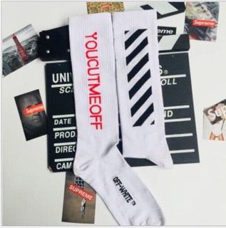 Tất Sét Cao Cổ Off White