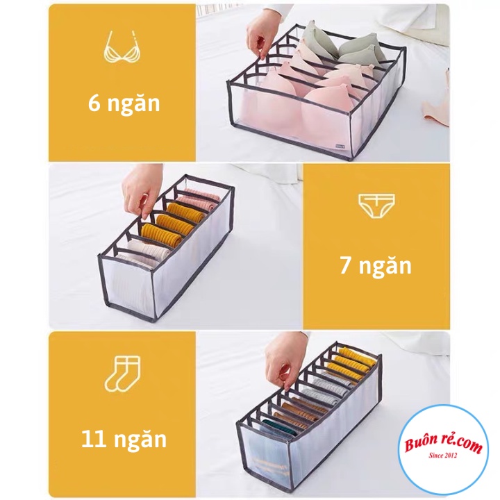 Bộ 3 túi đựng đồ lót chia ngăn gọn gàng, tiện ích – Túi hộp đựng đồ thông minh, đa năng - br01648