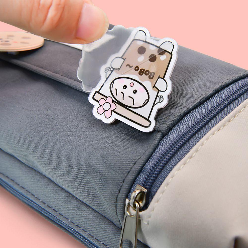 Túi Đựng Bút / Mỹ Phẩm Bằng Vải Bạt Chéo Thanh Lịch Làm Quà Tặng Cho Bé Trai Bé Gái