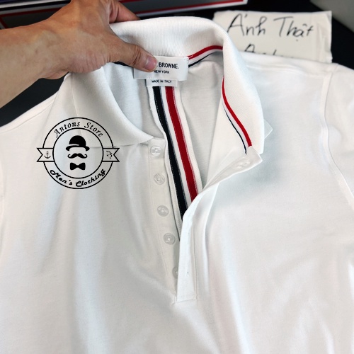 Áo Phông Polo Thom Browne Viền Lưng