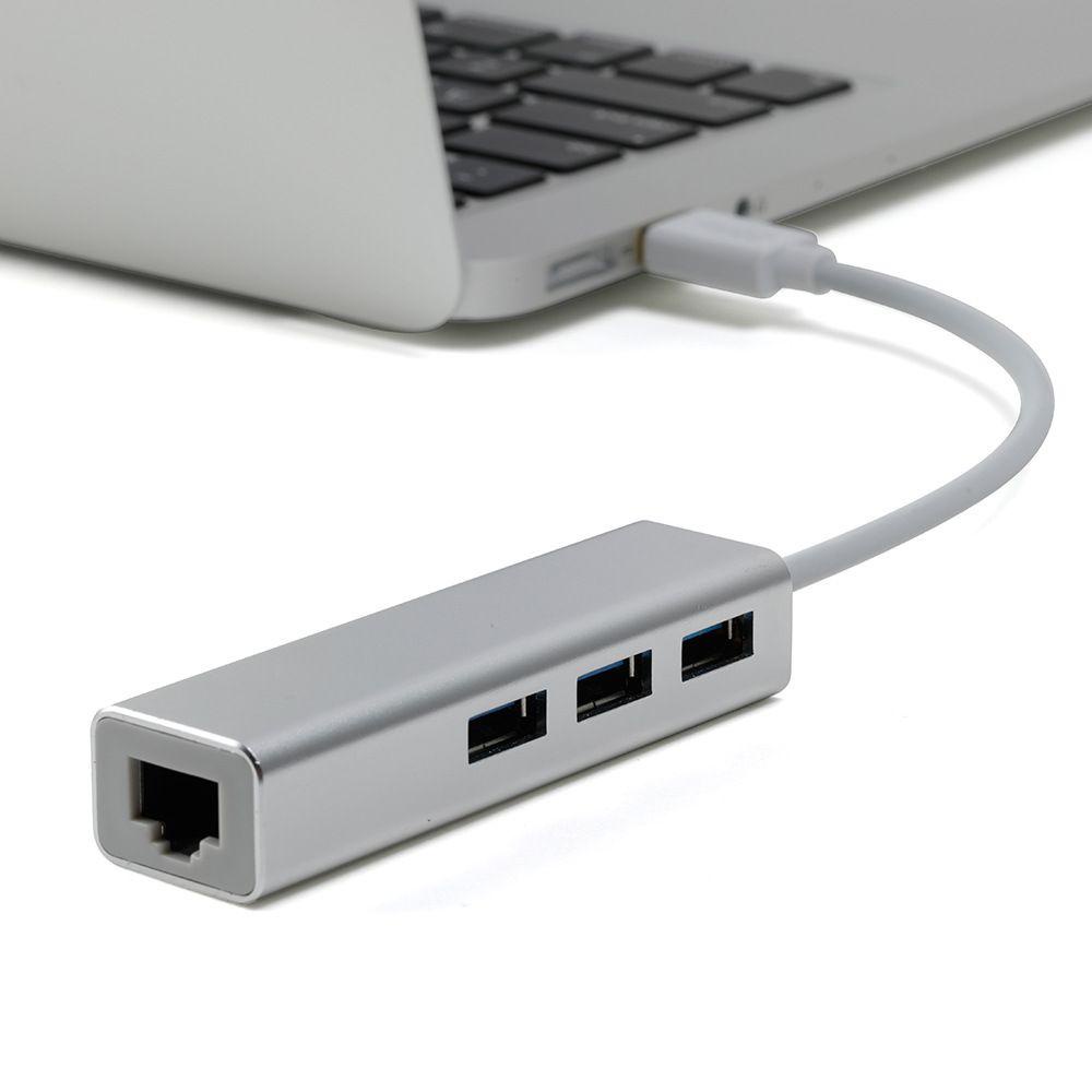 BEBETTERM Thẻ Mạng Lan 3 Cổng USB 3.0 Kèm Dây Cáp Chuyển Đổi