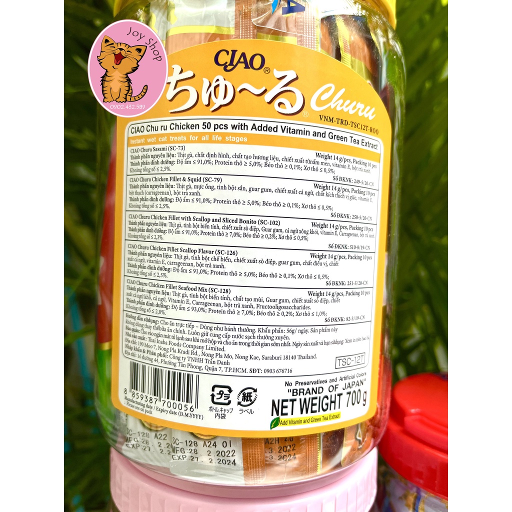 [HŨ 50 THANH] SÚP THƯỞNG CIAO THÁI CHO MÈO