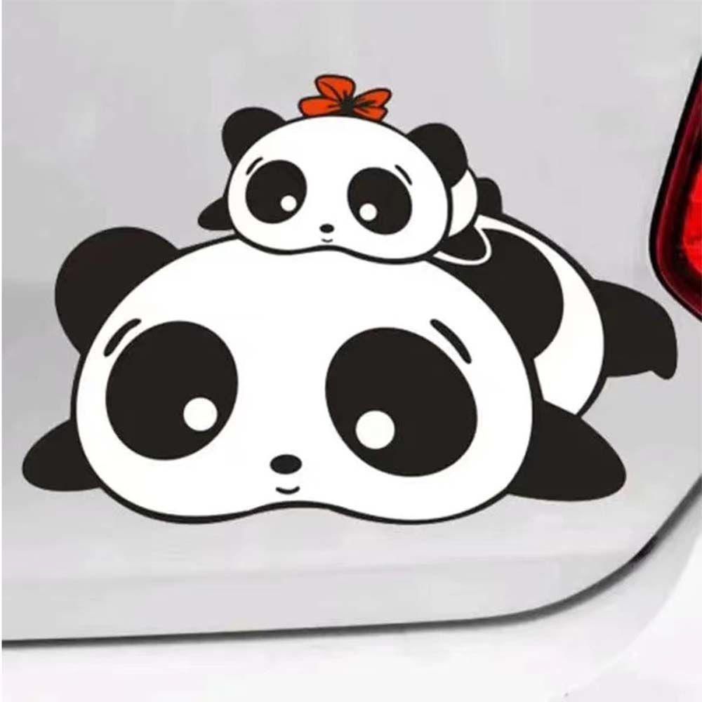 Miếng Dán Trang Trí Xe Hơi Hình Gấu Trúc Hoạt Hình Chống Trầy Xước