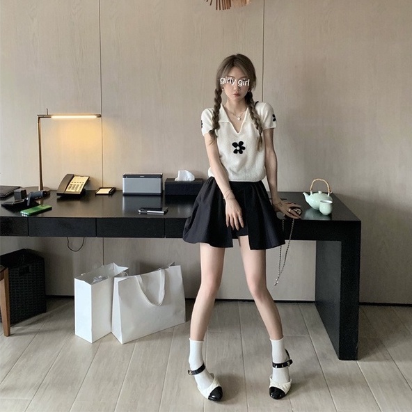 Áo thun polo dệt kim ZHELIHANGFEI tay ngắn thiết kế thời trang trẻ trung cá tính