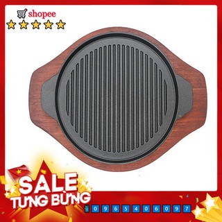 Chảo gang nướng đen, trắng loại 1