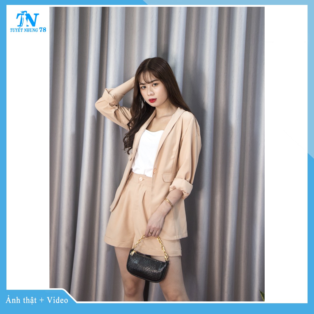 [XẢ KHO] Set vest nữ 💙HÀNG LOẠI 1💙 Bộ vest nữ 3 món sang trọng