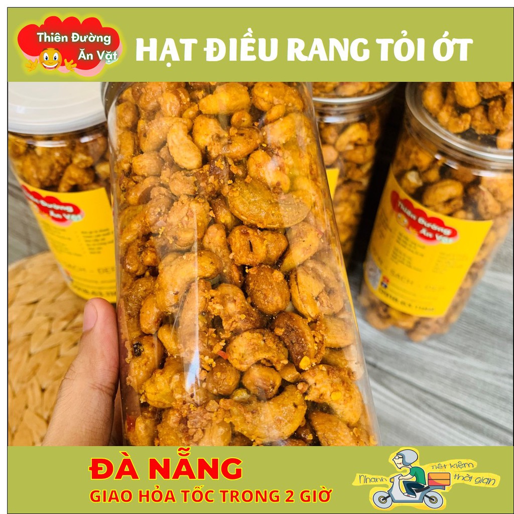 Hạt điều rang tỏi ớt 500G - Hàng loại 1 - Đồ ăn vặt | BigBuy360 - bigbuy360.vn