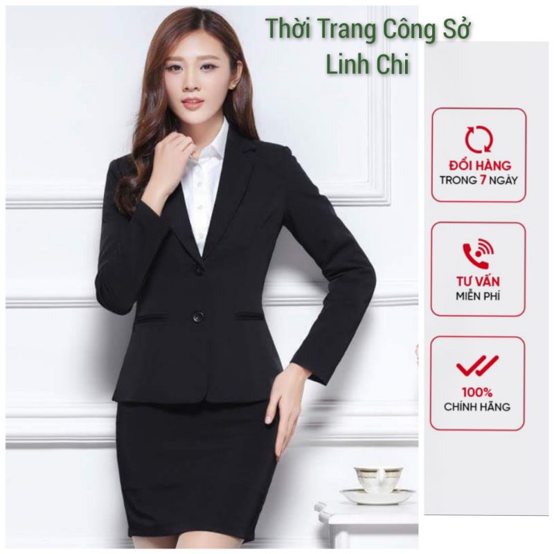 BỘ VEST CÔNG SỞ NỮ CAO CẤP LINH CHI VẢI TUYẾT MƯA FORM ÔM CHUẨN ĐẸP ĐƯỢC ĐỎI TRẢ THOẢI MÁI