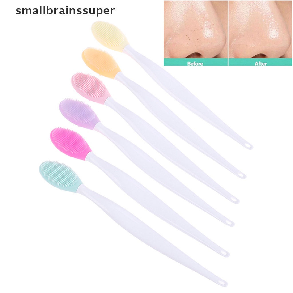 [Hàng mới về] Cọ làm sạch loại bỏ mụn đầu đen mũi bằng silicone tiện lợi