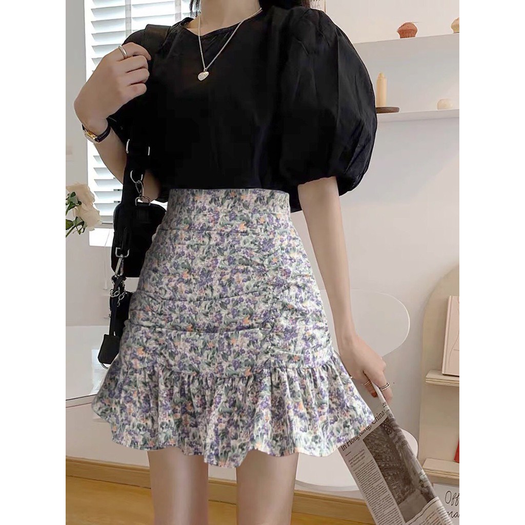 Chân Váy Nhúm Bồng Chân Bèo Chân Váy Trước Cạp Phẳng Sau Đánh Chun Sau Đánh Chun Hot Trend | BigBuy360 - bigbuy360.vn