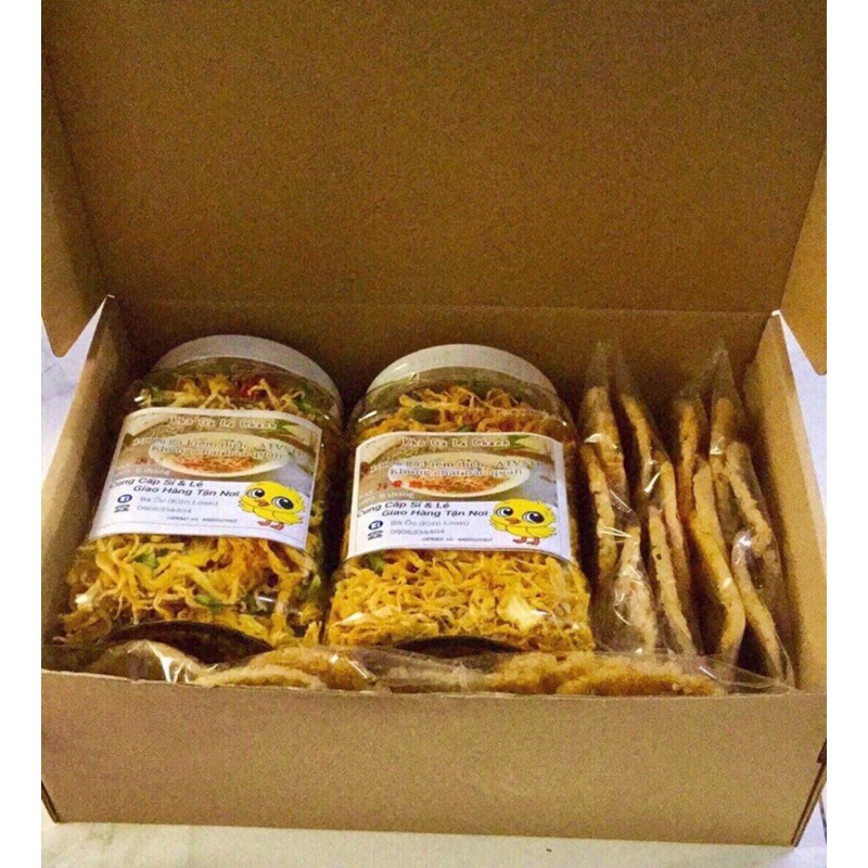 khô gà lá chanh ra lò mỗi ngày hủ 500g