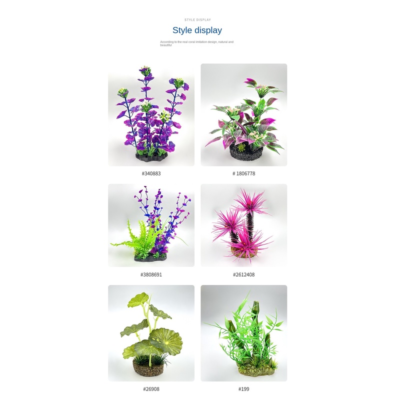 Cây Thủy Sinh Nhân Tạo, Sản Phẩm Nước Biển, Trang Trí Bàn Ăn, Cửa Hàng Thực Phẩm, Trang Trí Bàn Cát Thật