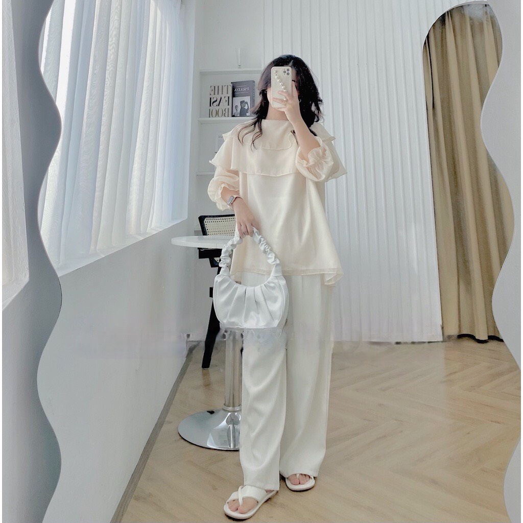 Áo voan tơ 2 tầng form suông cao cấp bigsize  HN340922