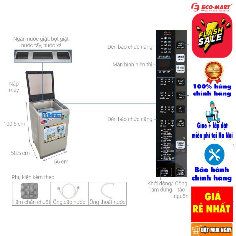 AQW-S90CT Máy giặt Aqua cửa trên 9kg AQW-S90CT