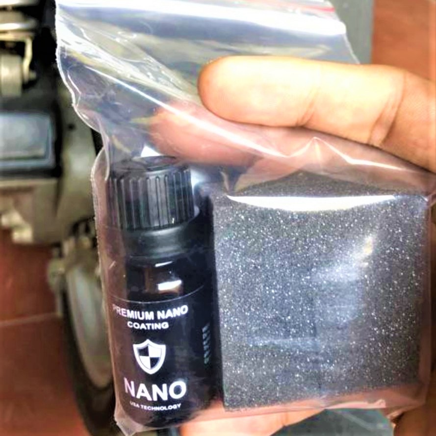 DUNG DỊCH ĐÁNH BÓNG NANO NHỰA NHÁM XE MÁY , Ô TÔ NHƯ MỚI ( TẶNG MÚT )