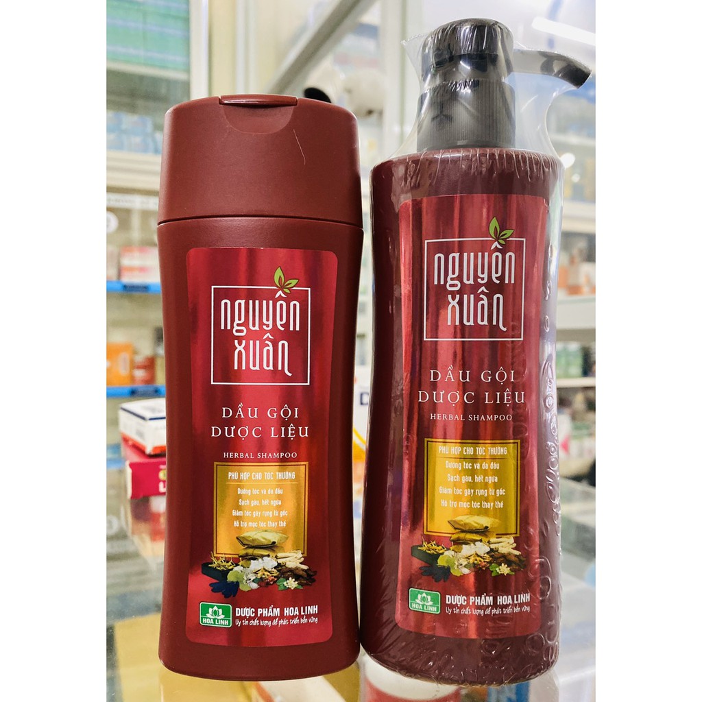 (100% chính hãng)-Dầu gôi dược liệu NGUYÊN XUÂN (Đỏ 200ml/chai)-Dưỡng tóc, sạch gàu, hết ngứa, giảm rụng, hỗ trợ mọc tóc