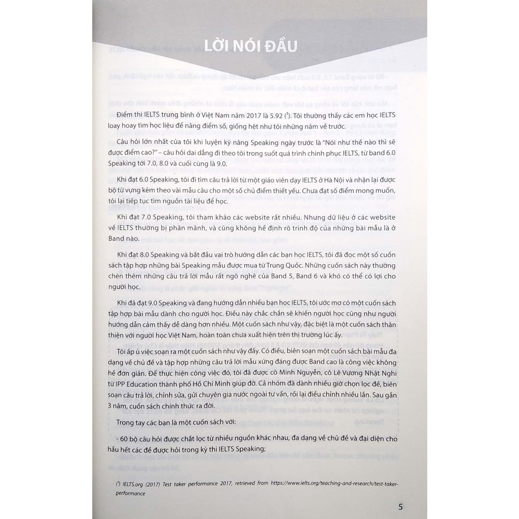 Sách 60 Bài Mẫu Ielts Và Bộ Từ Vựng Theo Từng Chủ Điểm - Speaking Band 8.0