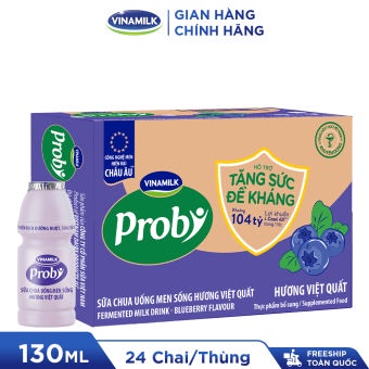 Thùng 24 chai SỮA CHUA UỐNG PROBI HƯƠNG VIỆT QUẤT 130ML