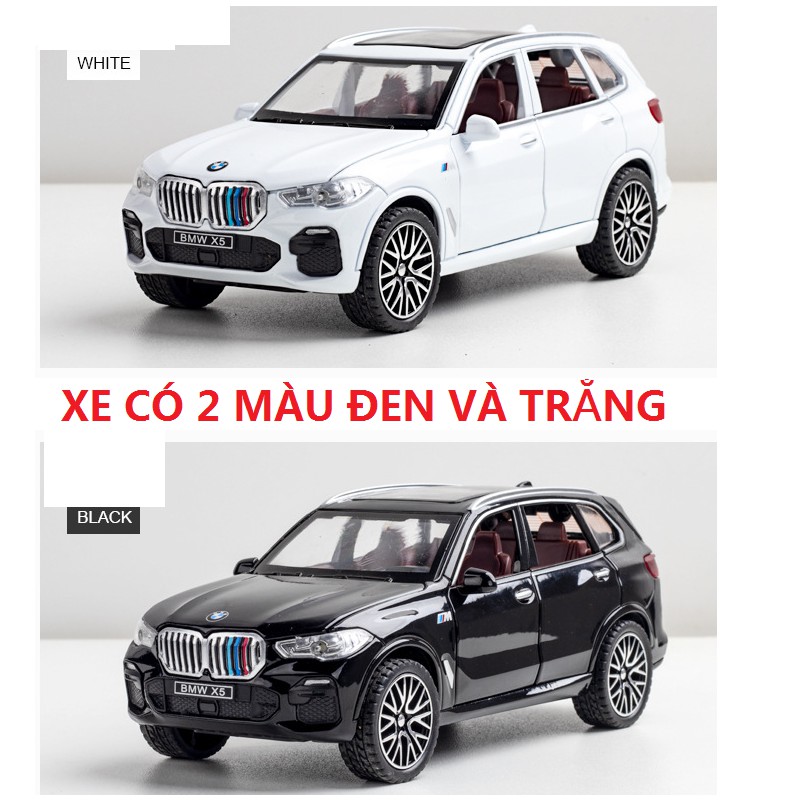 Xe ô tô đồ chơi trẻ em mô hình xe BMW X5 bằng kim loại tỉ lệ 1:32 mở tất cả các cửa