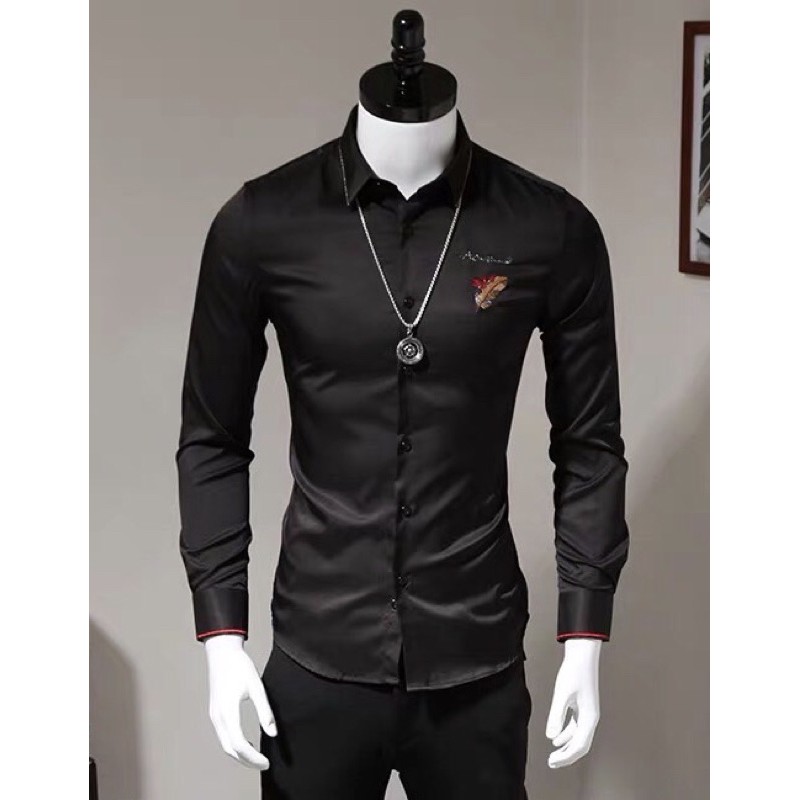 (FREESHIP) Sơmi nam thêu hình trẻ trung năng động | BigBuy360 - bigbuy360.vn