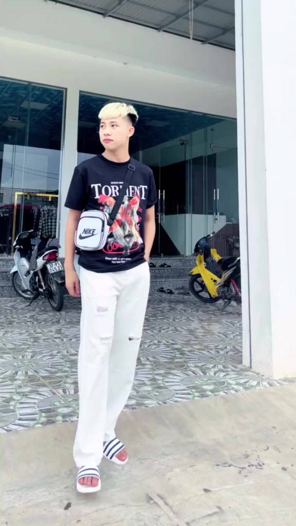 Quần Jean Nam Ống Xuông Trắng Rách,Chất Liệu Vải Cotton Thô Sang Trọng(video+ảnh thật) | BigBuy360 - bigbuy360.vn