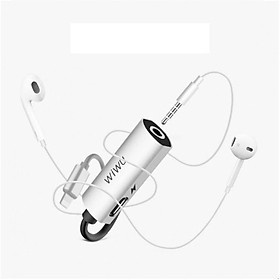 Jack Sạc Và Chuyển Đổi Tai Nghe WIWU LT01  Làm Bằng Vỏ Hợp Kim Nhôm Với Cáp ABS Siêu Bền - Hàng Chính Hãng
