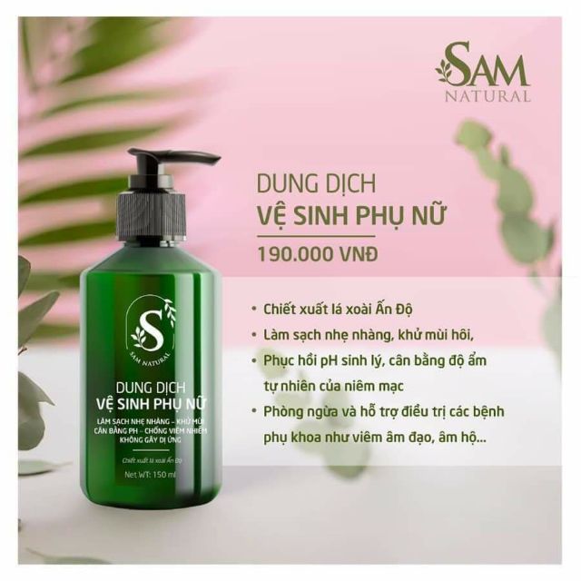 DUNG DỊCH VỆ SINH (SAM NATURAL)