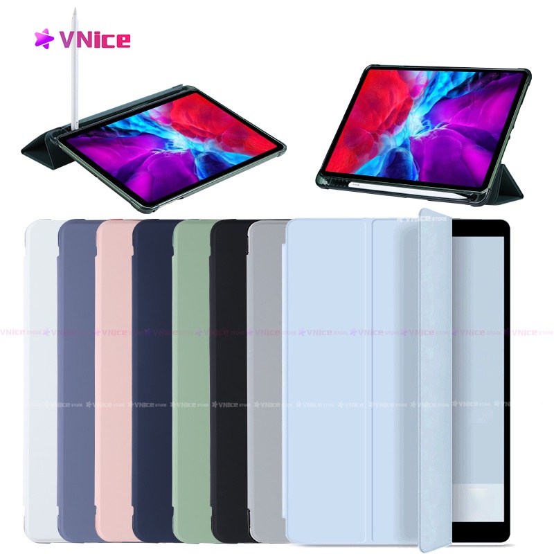 Bao Da Máy Tính Bảng Từ Tính Thông Minh Có Ngăn Đựng Bút Cho Ipad Pro 11 10.5 10.2 9.7 Air4 3 Giá Đỡ