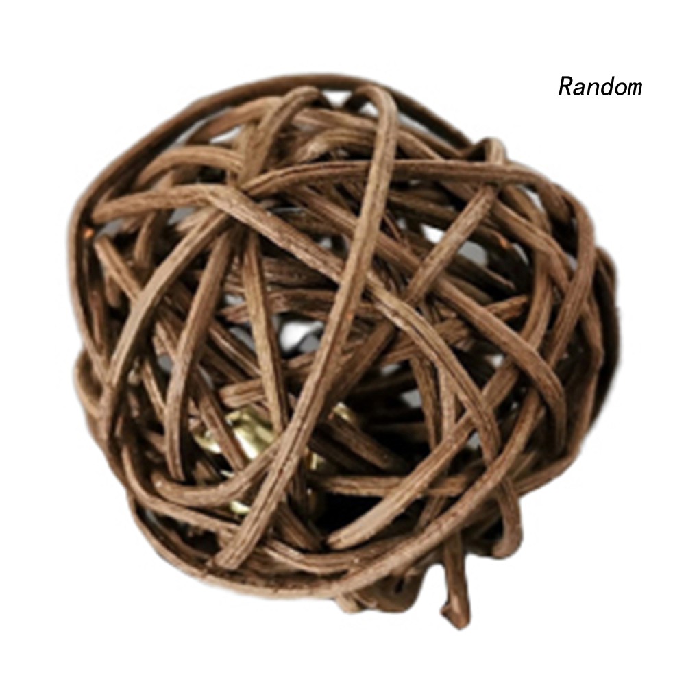 Đồ Chơi Quả Cầu Mây Có Chuông Dành Cho Mèo Cưng