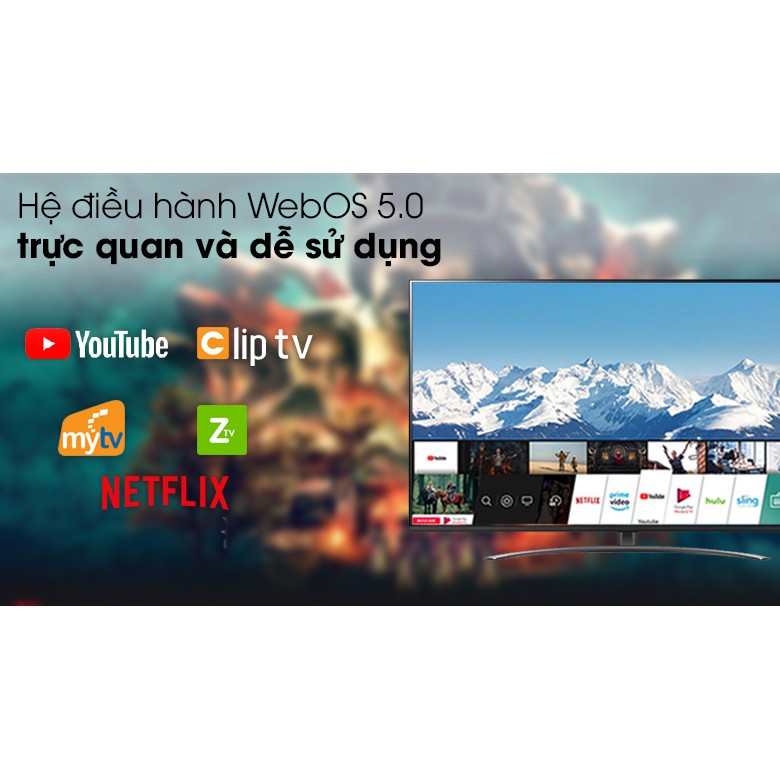 Smart Tivi NanoCell LG 4K 49 inch 49NANO81TNA (Miễn phí giao tại HCM-ngoài tỉnh liên hệ shop) | BigBuy360 - bigbuy360.vn
