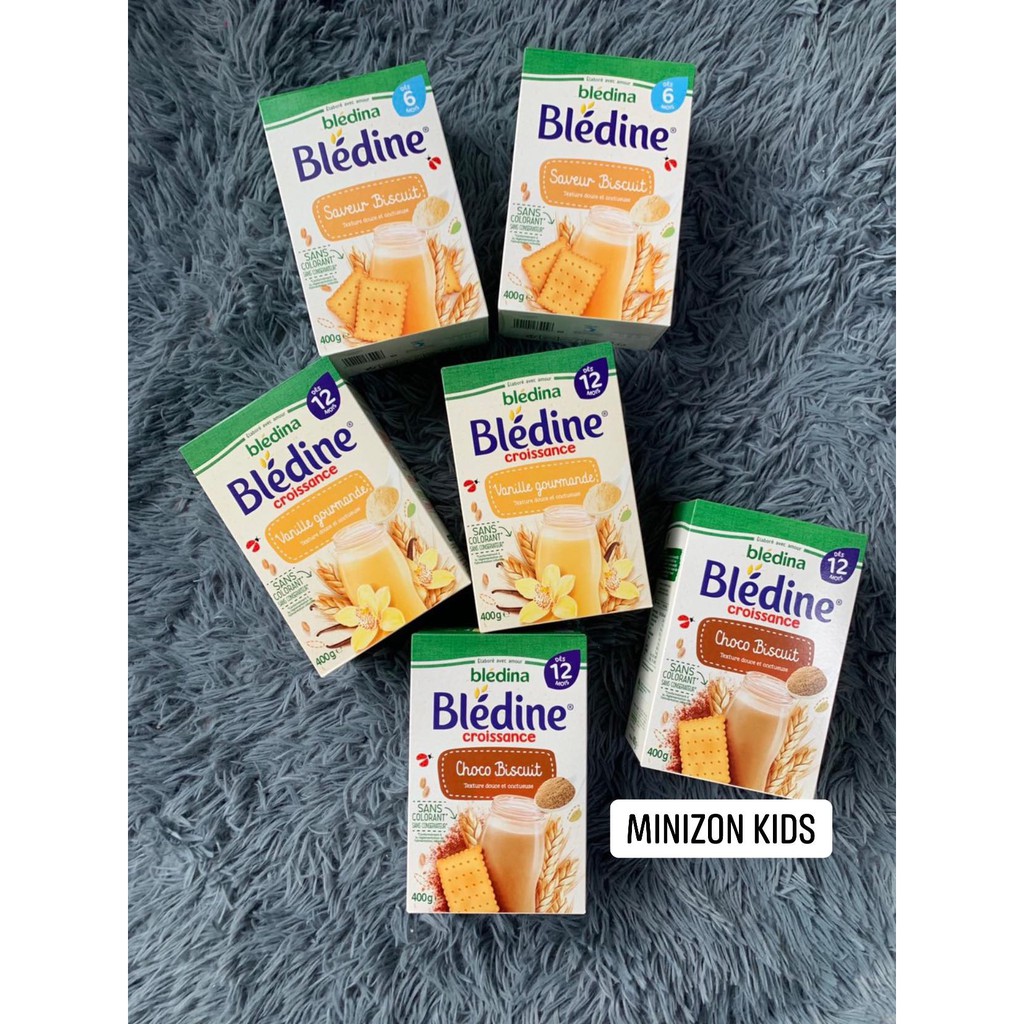 Bột lắc sữa Bledina Pháp hộp 400g mẫu mới đủ vị