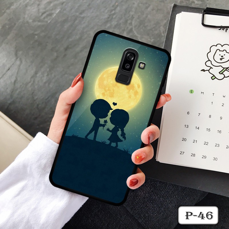 Ốp kính samsung J8 2018