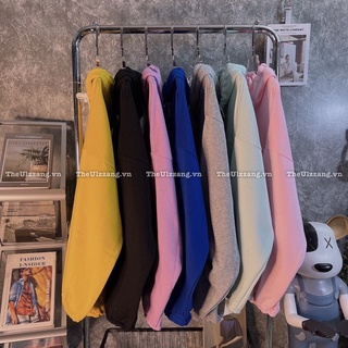 Áo khoác nỉ ngoại bông qc form rộng cánh dơi tay phồng nam nữ " nỉ trơn dơi khoen tròn " - ni5006