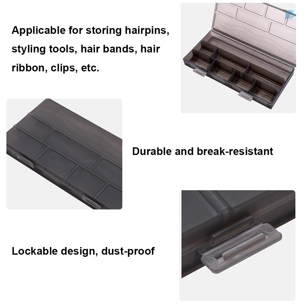 Hộp Rỗng Đựng 8 Phụ Kiện Tạo Kiểu Tóc/Kẹp Tóc S2Mwn Tiện Dụng