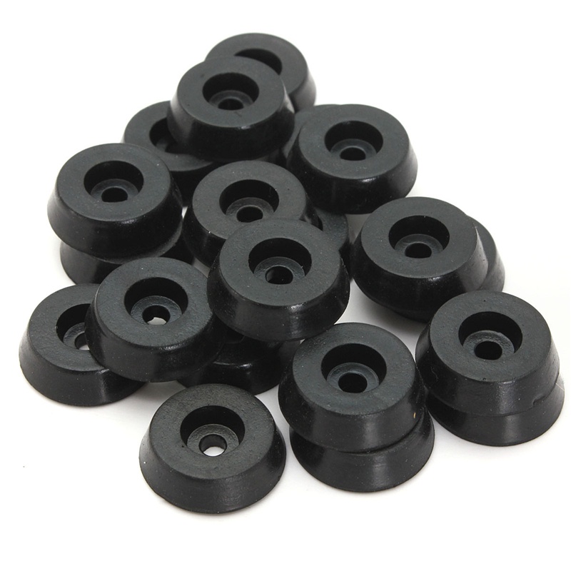 Set 20 Miếng Lót Chân Bàn Ghế Bằng Cao Su Chống Sốc Kích Thước 18X15X5Mm