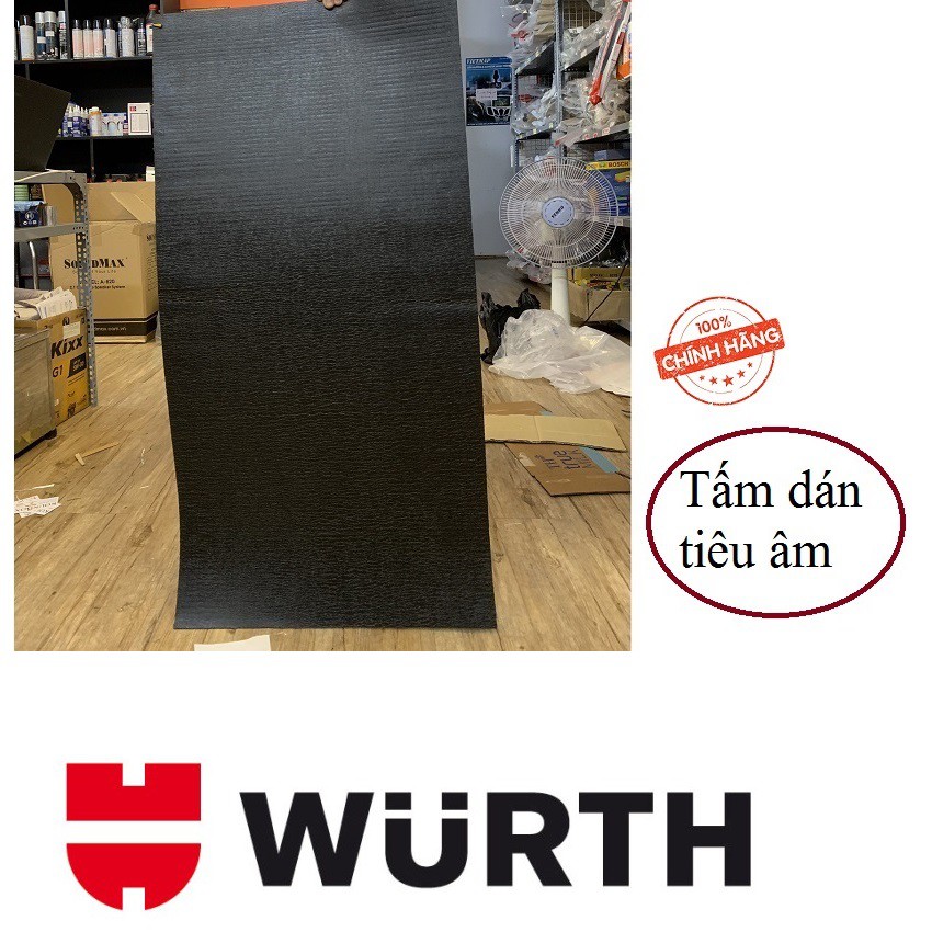 Hộp 4 Tấm dán tiêu âm sàn ô tô Bitumen Polymer hãng Wurth - 0890100070 kích thước 100 x 50 cm chống ồn tốt nhất .