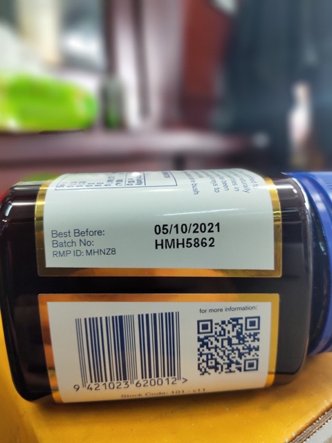 Mật ong hữu cơ MANUKA Honey Blend MGO 30+ 500g date 10/5/2021 của Úc
