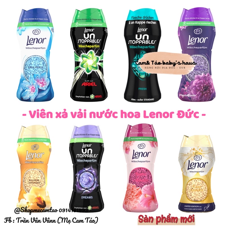 Viên xả vải khô Lenor hàng Đức - 210g