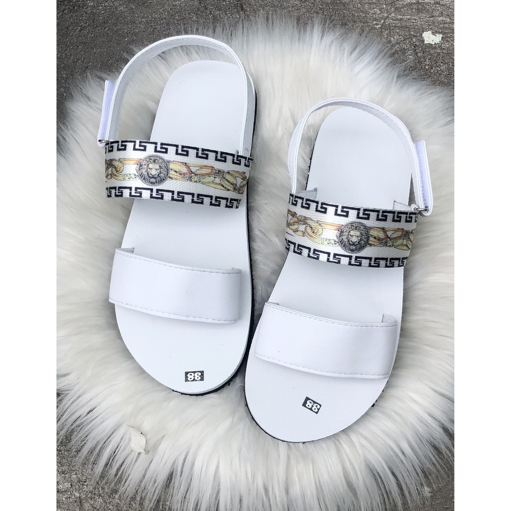 dép sandal đồng nai sandal nam nữ ( đế trắng quai trắng ) size từ 35 nữ đến 42 nam size khác ib chọn thêm