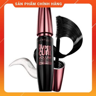 Masscara chuốt mi Maybelline Hyper Curl đen siêu cong dài mi