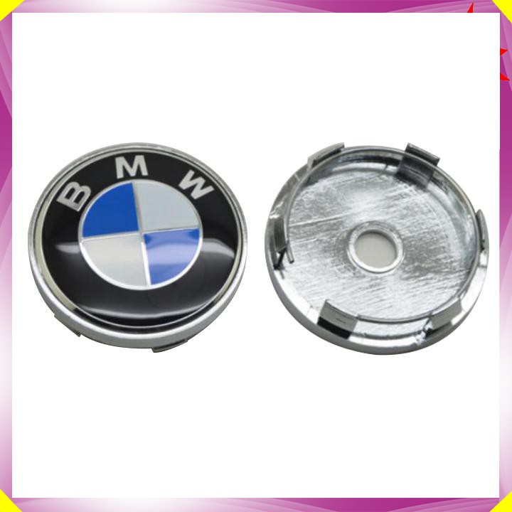 Logo chụp mâm, ốp lazang bánh xe ô tô BMW đường kính 60mm - Mã sản phẩm BMW60