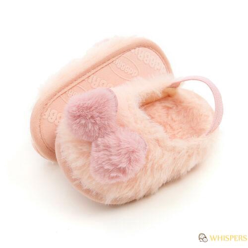 ❣TOP☞Newborn Toddler Baby Boys Girl Infant Cute Bow Soft Crib Warm Shoes 0-18M
