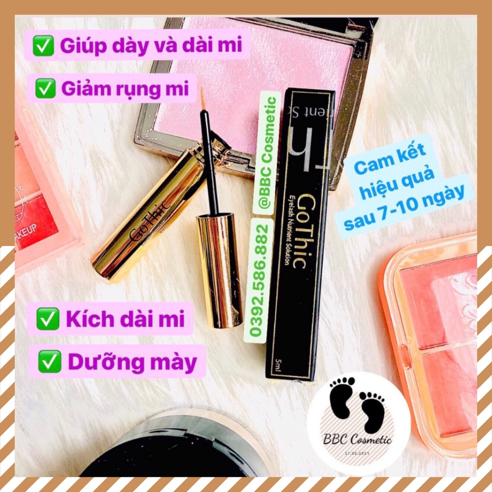 Serum Dưỡng Mi Gothic Kích Thích Mọc Dài Mi Mày Nhanh, An Toàn Cam Kết Hiệu Qủa Sau 7-10 Ngày