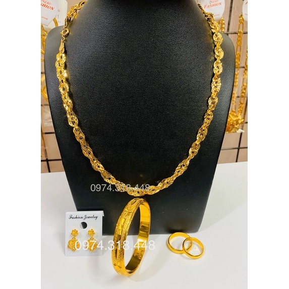 trang sức cưới dát vàng 24 cao cấp mẫu mới cực đẹp
