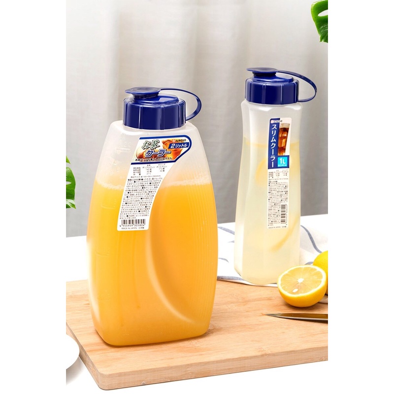 Bình nước Nakaya Nhật Bản, bình nước nhựa cao cấp 1l, 2l